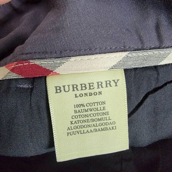 Burberry Women's Pants Size 4 Gray Cotton Trousers Designer Luxury Office - Picture 8 of 8